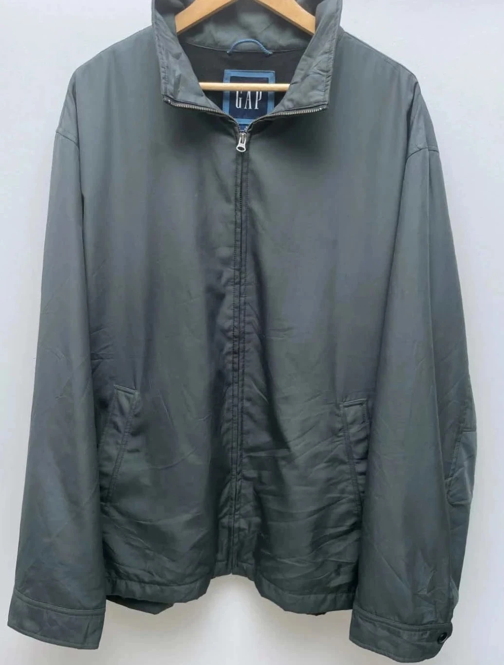 90s vintage GAP veste high neck zipup nylon jacket Mens XL
